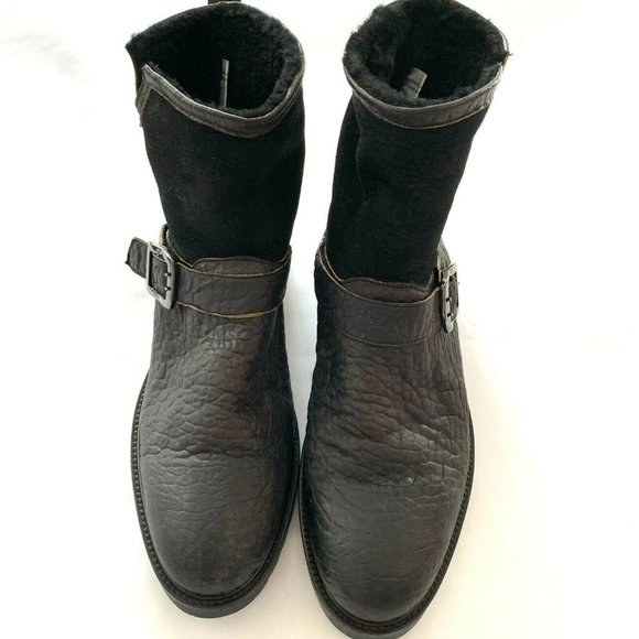 ROSS AND SNOW Federico Rugged Leather Combat Boots main image 4